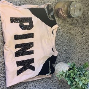 PINK pink and black long sleeve shirt